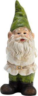 Alpine Corporation 12" Tall Traditional Outdoor Garden Gnome Yard Statue Decoration by CozyNest Decor