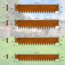 Co rten Steel Landscape Edging 12 Inch Tall 6 Packs, Pre-Rusted Metal Garden Edging, Hammer in Landscape Edging with 6 Clips and a Pair of Gloves, Steel Edging for Landscaping, Lawn Rusty by GreenHaven Gardens