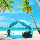 WolfWise UPF 50+ Easy Pop Up 3 Person Beach Tent Sport Umbrella Instant Sun Shelter Tent Sun Shade Canopy by TinyTreasures Baby Boutique
