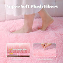 8x10 Area Rug for Living Room: Fluffy Shag Soft Washable Rugs Large Fuzzy Plush Indoor Carpet for Bedroom Nursery Playroom Kids Girls Boys Room (Pink, 8'x10') by TinyTreasures Baby Boutique