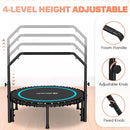 BCAN 40"/48" Mini Rebounder Trampoline for Adults with Bar, 450/550LBS Fitness Trampoline with Bungees, Adjustable Handle, Stable & Quiet, Indoor Outdoor, Whole-Body Workout & Relaxation at Home by TinyTreasures Baby Boutique
