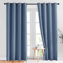 NICETOWN Stone Blue Blackout Curtains for Living Room 84 inches Long - Thermal Insulated Grommet Room Darkening Window Treatments Sound Reducing Drapes for Bedroom, 2 Panels, W52 x L84 by TinyTreasures Baby Boutique