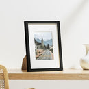 Vittanly 9x12 Picture Frames Set of 9, Shatter Resistant Plexiglass, Display 6x8 Pictures with Mat or 9x12 without Mat, Photo Frames for Wall or Tabletop, Engineered Wood, Black by CozyNest Decor