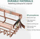 Veken Shower Caddy 6-Pack, No Drilling & Rustproof, Waterproof Adhesive Shelves Rack with Soap Holder, Large Capacity Bathroom Organizers and Storage, Wall-Mounted Kitchen & Home Decor by CozyNest Decor