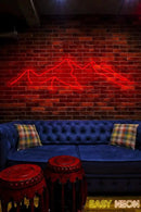 LED Decorative Lights USB Mountains Sunrise Sunset Led Neon Signs Home Decoration Wall Art Holiday Gift Brightness Adjustable 16.5''x9.5'' by CozyNest Decor
