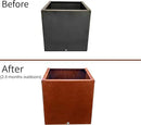 DIY CARTEL Corten Steel Cube Outdoor Planter Box, Rustic & Modern Farmhouse Design, Large Raised Metal Garden Bed for Commercial & Residential Use (12in x 12in) by GreenHaven Gardens