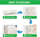 Bidtakay Extra Large Storage Baskets for Organizing Clothes Storage Bins 3 Pack Fabric Storage Bins for Shelves Linen Collapsible Organizer for Closet-Light Biege by TinyTreasures Baby Boutique