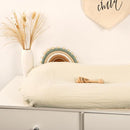 Hooyax Baby Lounger Cover 2 Pack - 100% Muslin Cotton Newborn Lounger Pillow Covers Only, Soft Breathable Infant Lounger Cover with Reinforced Stitching, Fits Most Standard Baby Loungers (Green Wheat) by TinyTreasures Baby Boutique