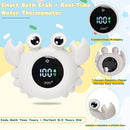 TKY Baby Bath Thermometer with Floating Toys & Room Temperature Monitor - Rechargeable Digital Thermometer with Temperature Alerts, Bath Essentials for Newborns, Infants (Advanced Grey) by TinyTreasures Baby Boutique