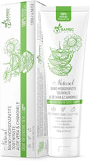 Natural Fluoride Free Toothpaste - Nano Hydroxyapatite, Remineralizing, Sensitive Teeth, Whitening & Zero Waste Tube - Dentist Recommended for Adult & Kids Oral Aloe Vera & Chamomile (Single, Aloe) by CozyNest Decor