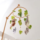 EERKEOD Baby Crib Mobile Baby Nursery Mobile Handmade Felt Forest Animal Mobile for Baby Boys and Girls Woodland Nursery Decor for Infant Bedroom Hanging Gender Neutral Baby Stuff by TinyTreasures Baby Boutique