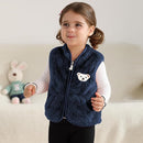 Baby Boys Girls Fleece Vest Zip Up Cute Bear Jackets Fuzzy Fall Winter Warm Clothes Newborn Outwear for Toddler Infant by TinyTreasures Baby Boutique
