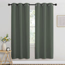 NICETOWN Room Darkening Curtains for Nursery, Grommet Thermal Insulated Light Blocking Window Treatments Sound Reducing for Bedroom, W37 x L72, 2 Panels, Dark Mallard by TinyTreasures Baby Boutique
