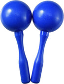 Maracas for Kids Adults, 8 Inch, Set of 2, Blue by TinyTreasures Baby Boutique