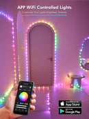 Brizled Smart RGB Fairy Lights Pro, 66FT 200 LED Orange Purple Halloween String Lights, Color Changing Christmas Fairy Light App Controlled, Dimmable Tree Light Music Sync Work with Google Home Alexa by TinyTreasures Baby Boutique