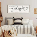 flowtorely Always Kiss Me Goodnight Wall Sign For Master Bedroom Above Bed Wall Decor 32''×12'' Large Rustic Solid Wood Frame For Farmhouse Couples Above bed Wall Art Decoration (White) by CozyNest Decor