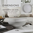 Concrete Fruit Bowl for Kitchen Counter - Modern Home Decor, Large Decorative Bowl for Fruits, Keys, and Candy, Durable and Stylish Design by CozyNest Decor