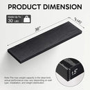 BAYKA Floating Shelves for Wall, 36 inches Long Wall Mounted Rustic Wood Shelves for Bathroom, Bedroom, Living Room, for Books/Storage/Decor with 30lbs Capacity（Black,Set of 3 by CozyNest Decor
