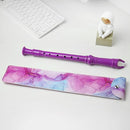 Recorder Instrument for Beginner Kids Adults,8-Hole Soprano Descant Recorder Music Flute with with Cleaning Rod & Leather Case For School Student Home Entertainment(2-Purple Blue Splash-ink) by TinyTreasures Baby Boutique