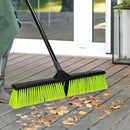 24-Inch Push Broom Outdoor with Stiff Bristle, Heavy Duty Broom Brush with 63” Long Handle for Deck Patio Driveway Garage Warehouse Shop Floor Sweeping & Scrubbing by CozyNest Decor