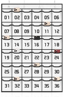 Loghot Classroom Accessories Closet Pocket Chart for Cell Phones Holder Wall Door Hanging Organizer (36 Pockets White) by CozyNest Decor