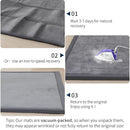 ACOMOPACK Baby Play Mat for Floor 1.3" Thick Memory Foam Play Mat 59"×71" Tummy Time Crawling with Non-Slip Bottom for Living Room,Nursery,Soft Velvet Playpen Mats for Kids,Infants（Dark Grey） by TinyTreasures Baby Boutique