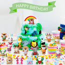 Zhanmai 100 Pcs Mini Plush Stuffed Animal Bulk Small Animal Toys Keychain Party Favors Easter Egg Stuff for Kids Birthday Valentine Carnival Classroom Prizes Gift Goodie Bag Filler (Forest Animals) by TinyTreasures Baby Boutique