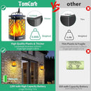 TomCare Solar Lights Upgraded Solar Lantern Flickering Flame Outdoor Hanging Lantern Decorative Lighting Solar Powered Waterproof LED Flame Umbrella Lights for Patio Garden Deck Yard, 4 Pack by GreenHaven Gardens