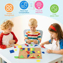 Alphabet Puzzle Wooden Puzzles for Toddlers 3 4 5 Year Old, ABC Shape Learning Toddler Toys with Puzzle Board & Letter Blocks, Preschool Educational for Girls Boys, Puzzle Geometric by TinyTreasures Baby Boutique