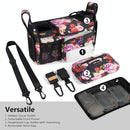 TOPDesign Universal Baby Stroller Organizer, Stroller Caddy with Detachable Mesh Bag & Heightened Insulated Cup Holders & Non-Slip Secure Hooks Accessories, Fits Most Strollers (Ranunculus) by TinyTreasures Baby Boutique
