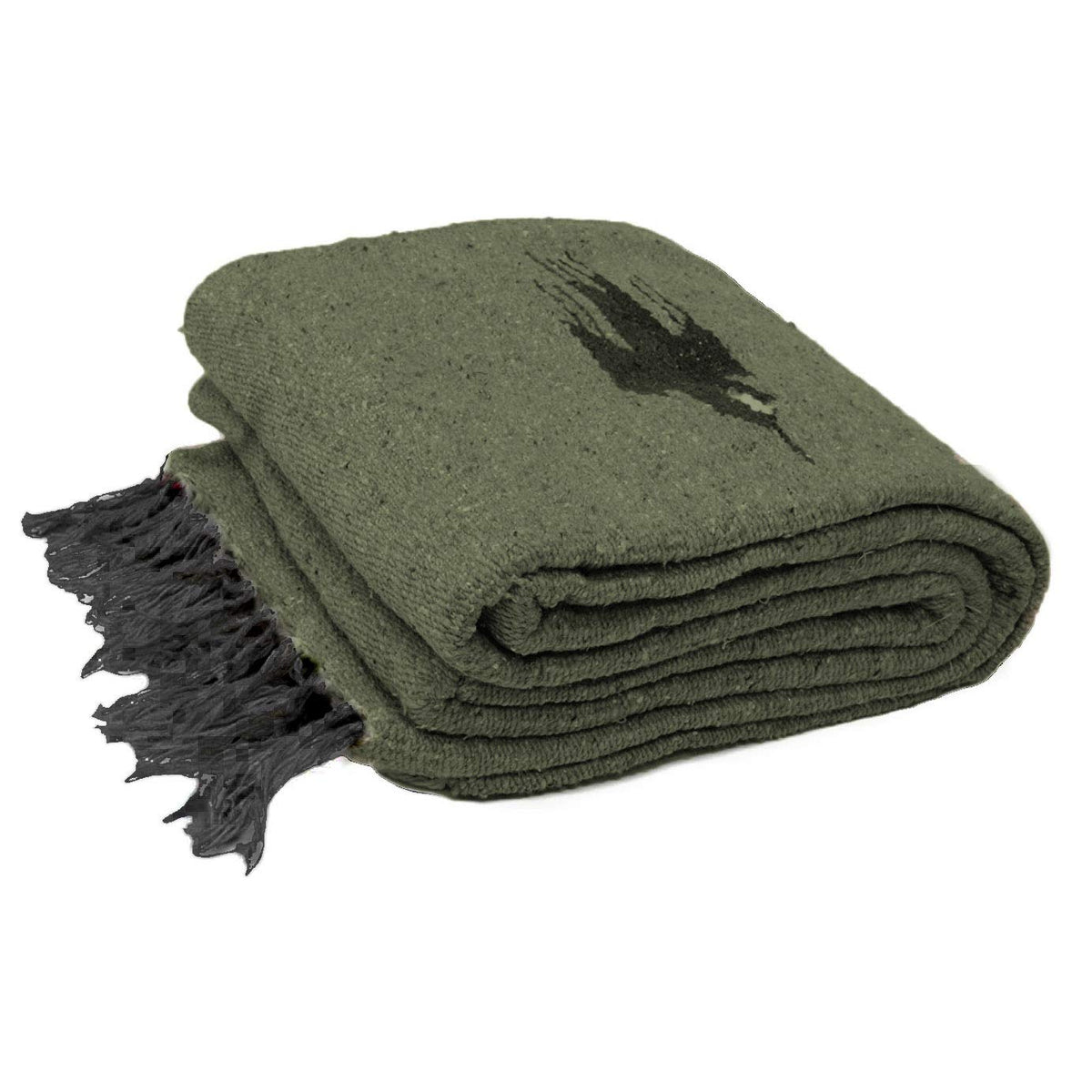 Olive Green Thunderbird Blanket, photo 3 of 4