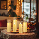 Set of 24 Flameless Led Battery Opeated (D2.2'' x H5''6''7'') Realistic Moving Wick Candles with 10-Key Remotes and Cycling 24 Hours Timer by CozyNest Decor