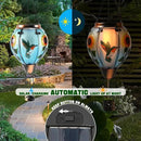 Hot Air Balloon Solar Lantern - Simulated Flickering Flame Hummingbird Glass Lantern, Outdoor Hanging Sunflower Yard Light Waterproof IP65 & Weather Resistant for Garden Patio Lawn Porch Decor Gfit by GreenHaven Gardens