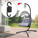 Spring Porch Hook for Hammock Swing Chair Hanging Suspension,880lbs Weight Capacity,Black
