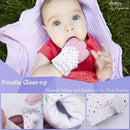 Giftty Teething Mitten Chew Mitt Baby Teether Glove - Self Soothing Teether, Teething Pain Relief Soothing Toy, Prevent Scratches - For 0-6 Months by TinyTreasures Baby Boutique