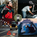 Lichamp 4 Pack Lantern Camping Essentials Lights, Battery Powered Collapsible Lanterns Flashlights with Red Strobe/SOS, Magnetic Base, for Power Outages, Hurricane, Tent Lights for Emergency by GreenHaven Gardens