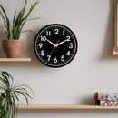 Wall Clock Small Analog 8 Inch Silent Non Ticking Battery Operated Modern Simple Decorative for Kitchen Office Bedroom Bathroom Living Room by CozyNest Decor