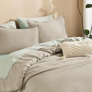 Litanika Oatmeal Comforter California King Size, 3 Pieces Cal King Lightweight Solid Bedding Comforter Set, All Season Fluffy Bed Set (104x96In Comforter & 2 Pillowcases) by CozyNest Decor