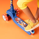 Jetson Character Kids Kick Scooter, LED Lights on Stem & Light-Up Wheels, Lightweight Frame, Height-Adjustable Handlebar, Lean-to-Steer System, Easy-Fold Mechanism by TinyTreasures Baby Boutique