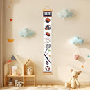 Personalized Name Growth Chart Wall Decor for Kids – Canvas Removable Height Chart Measuring Ruler 59" x 7.9" (Balls) by TinyTreasures Baby Boutique