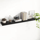 48 Inch Floating Shelves, 8 Inch Deep Floating Shelves for Wall, Hanging Shelf with Invisible Brackets, Deep Shelves for Bathroom, Bedroom, Living Room, Black, Set of 1 by CozyNest Decor