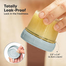 KeaBabies 12pk 4oz Glass Baby Food Containers with Lids - Leak-Proof, Microwavable Small Glass Jars, Baby Purees & Toddler Snack Storage Containers, BPA-Free, Dishwasher & Freezer Safe (Slate) by TinyTreasures Baby Boutique