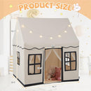 INFANS Kids Play Tent with Washable Mat Star Light Windows, Anti-Trip Large Playhouse Toys for Children Boys Girls, Indoor Outdoor Princess Tents Castle for Toddlers (Black) by TinyTreasures Baby Boutique
