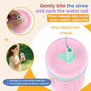 Tronco 12 oz Glass Sippy Cup for Kids & Toddlers | Mason Jar Smoothie Cups with Spill-Proof Silicone Straws, Non-Slip Silicone Sleeves & Lids, BPA-Free Snack Cups, Dishwasher Safe by TinyTreasures Baby Boutique