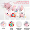 Koty Newborn Car Seat Toys, Stroller Toys for Babyies 0-6 Months,Infant Activity Spiral Plush Toys Hanging - Carseat Stroller Crib with Musical Rattle Toy for Boys Girls 0 3 6 9 Months by TinyTreasures Baby Boutique