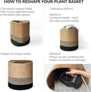Dahey Jute Cotton Rope Plant Basket Mini Woven Storage Basket for Up to 7" Planter, Decorative Flower Pot Cover Closet Storage Bin Table Desk Organizer Modern Home Decor, Grey by GreenHaven Gardens