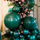 130pcs Dark Green Balloons Different Sizes 18" 12" 10" 5" Hunter Green Balloons for Birthday Dinosaur Baby Shower St. Patrick's Day Summer Jungle Forest Safari Party Decorations by CozyNest Decor