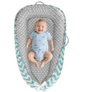 Baby Lounger - Baby Lounger for Newborn 0-24 Months, Breathable and Soft Cotton Cover Baby Nest, Portable Cozy Tummy Time Lounger for Home and Travel, Ideal Baby Essentials & Shower Gifts by TinyTreasures Baby Boutique