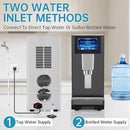 Commercial Nugget Ice Maker Machine, 100Lbs/24H Pellet Chewable Ice, 3-IN-1 Nugget Ice Maker with Ice & Water Dispenser, Self-Cleaning Countertop Stainless Steel Ice Machine for Business, Office,Party by CozyNest Decor