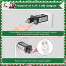 19.3in Christmas Candy Cane Lights with Adapter, 20 Pcs Pathway Light with Snowflake 8 Modes, Outdoor Christmas Decorations for Outside Path, Walkway, Driveway, Sidewalk, Porch, Yard, Garden by GreenHaven Gardens